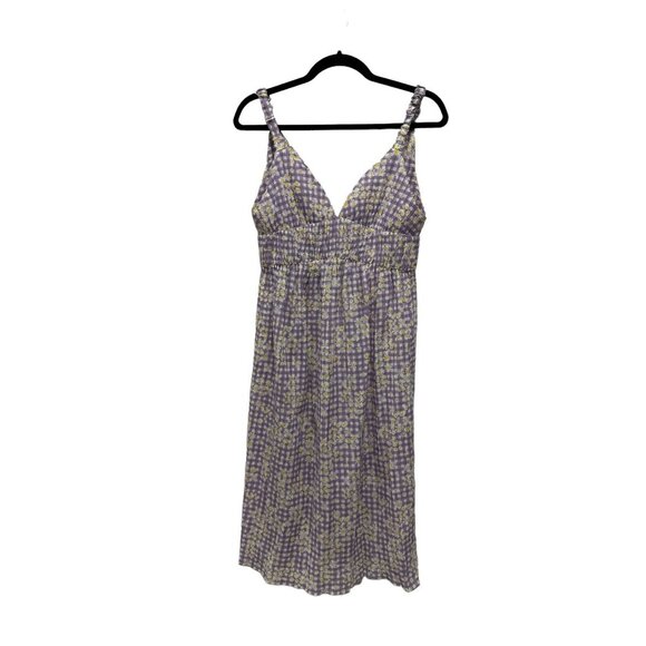 LUSH Women's Lavender Gingham Dress SMALL - Picture 2 of 7